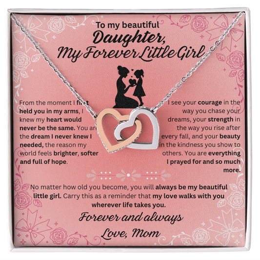 To My Daughter – My Forever Little Girl Necklace