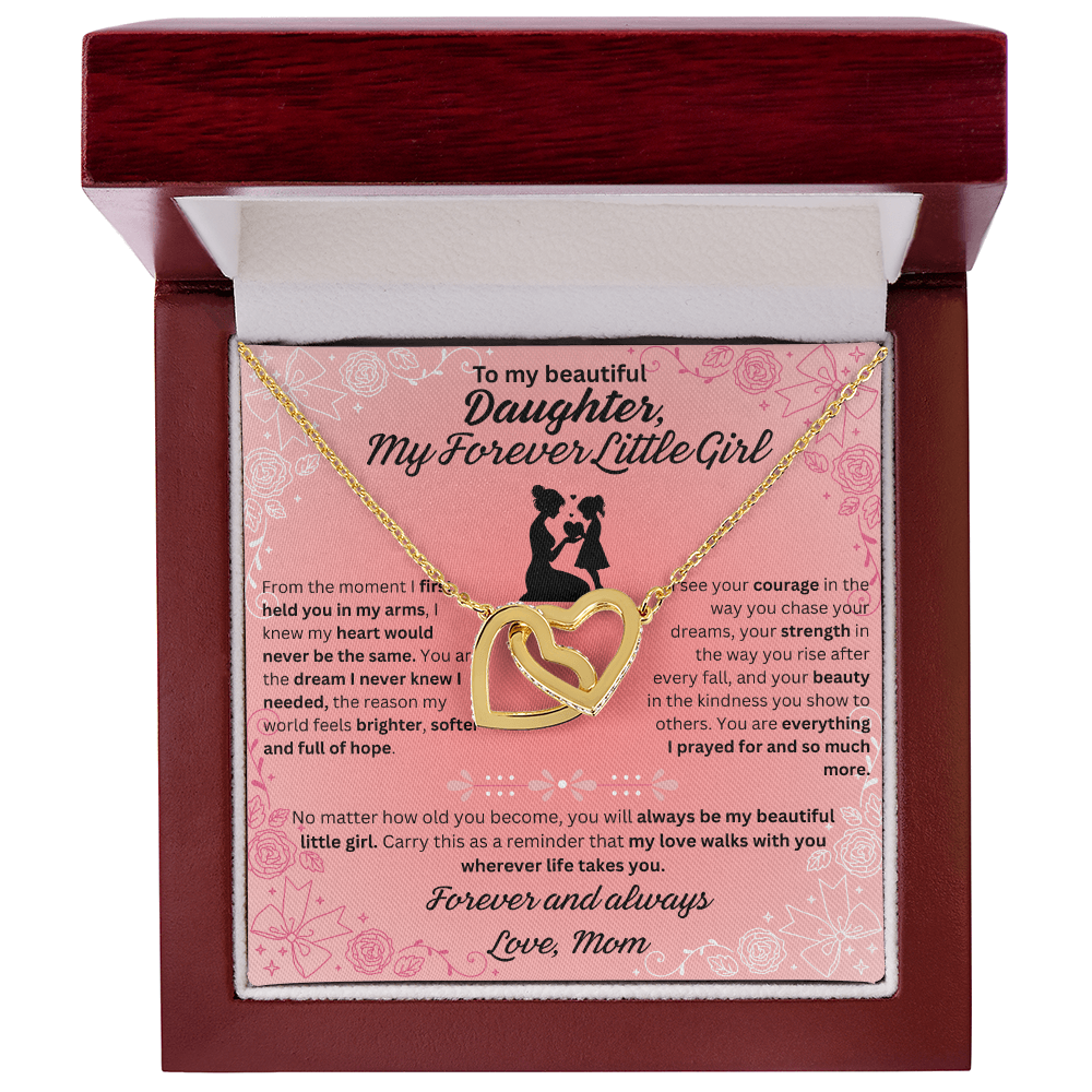 To My Daughter – My Forever Little Girl Necklace