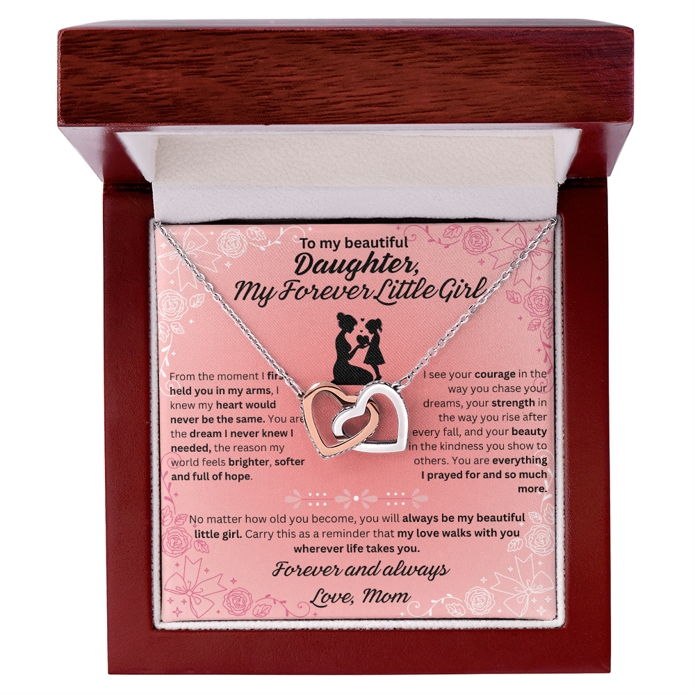 To My Daughter – My Forever Little Girl Necklace