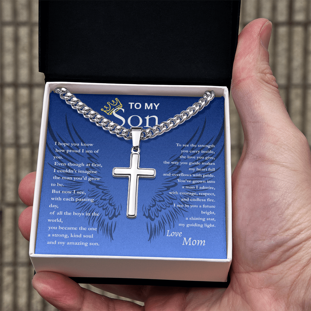 To My Son/ Cross Pendant