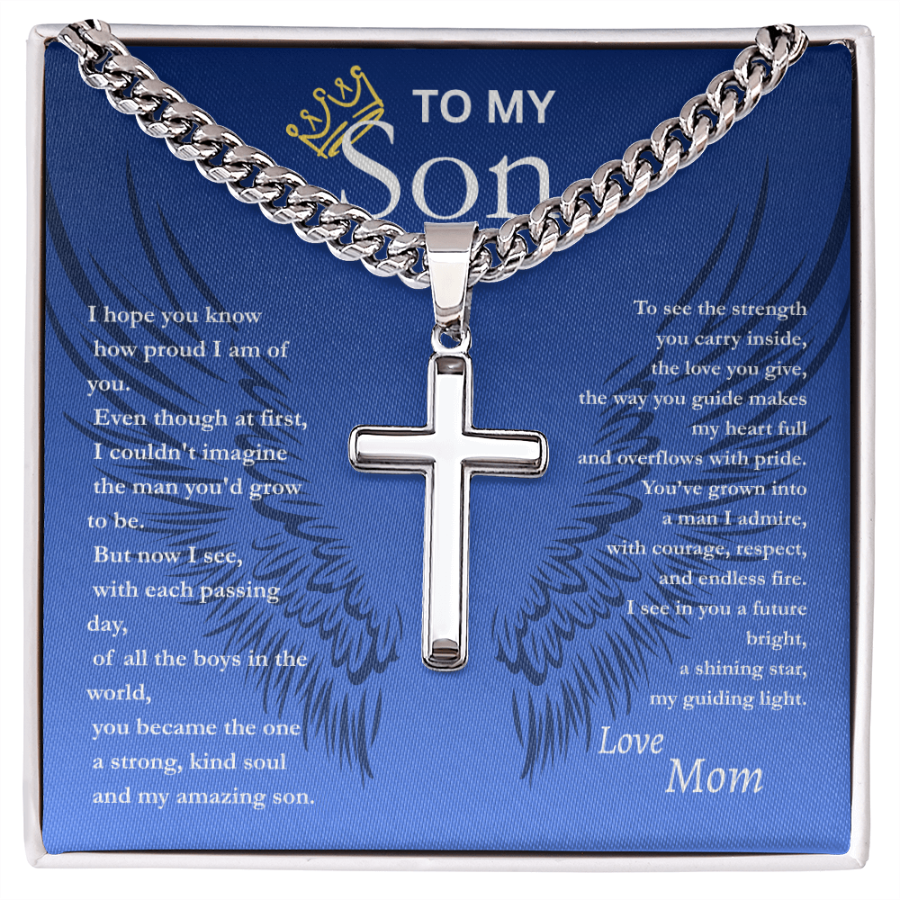 To My Son/ Cross Pendant