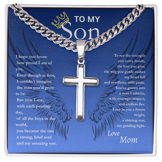 To My Son/ Cross Pendant
