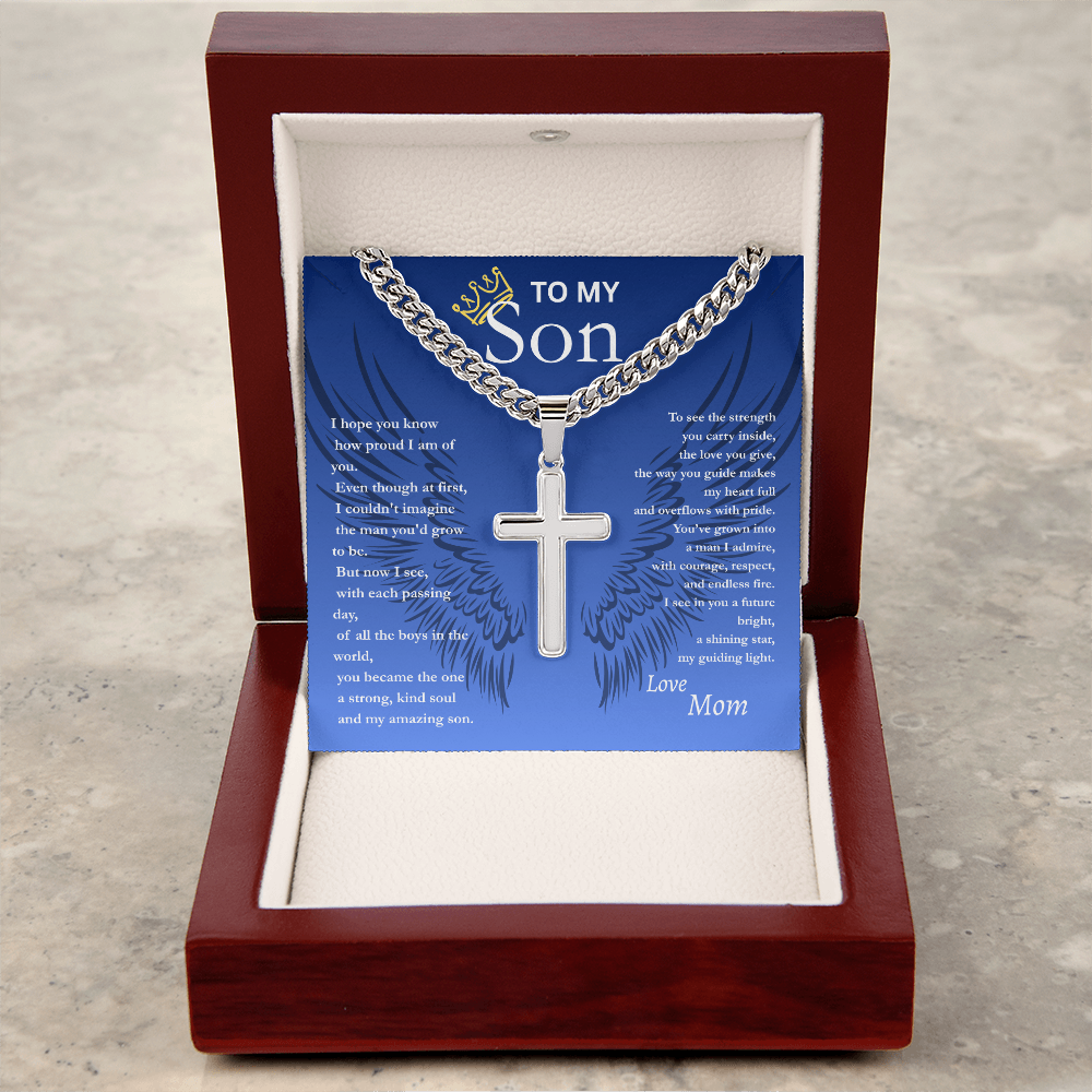 To My Son/ Cross Pendant
