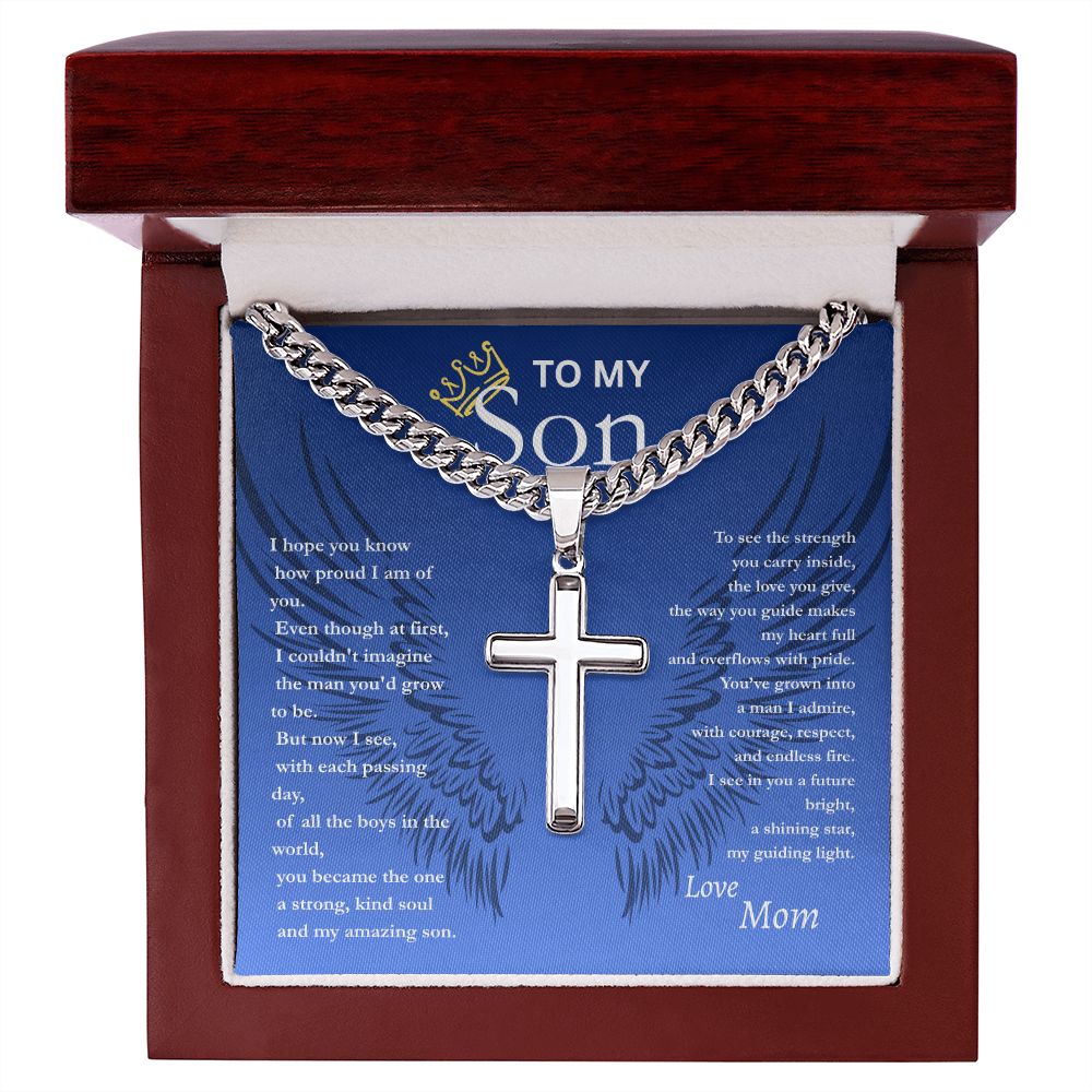 To My Son/ Cross Pendant