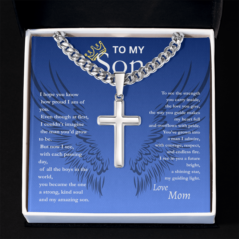 To My Son/ Cross Pendant