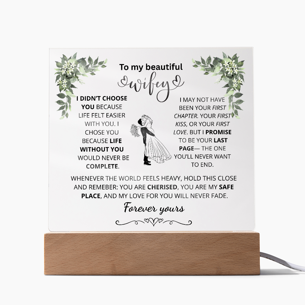To My Beautiful Wife – Forever Yours