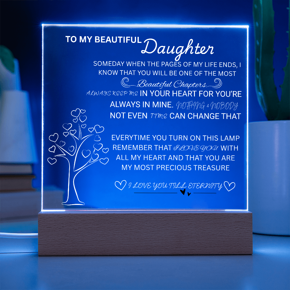 To my daughter/ Beautiful chapters