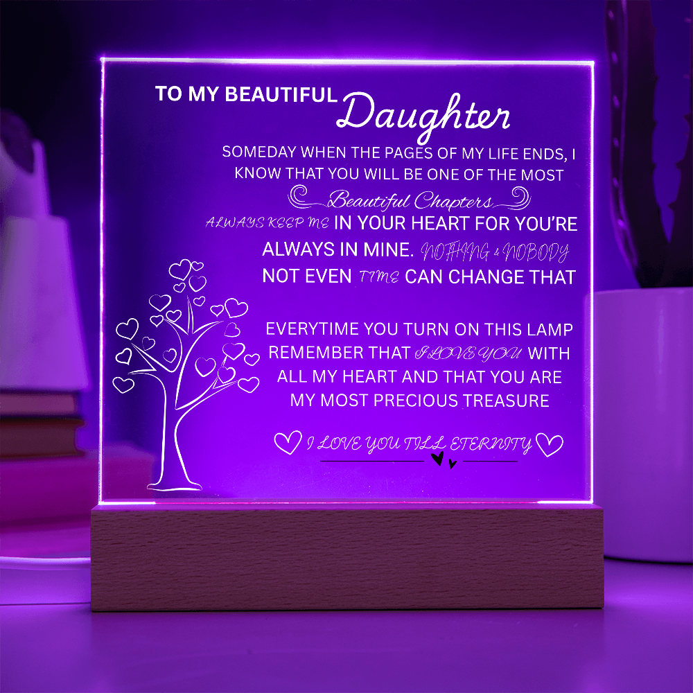 To my daughter/ Beautiful chapters