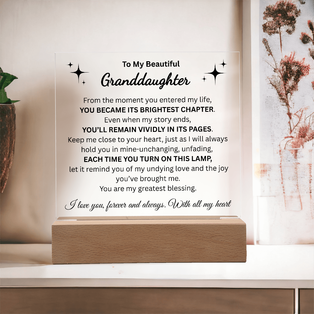 To My Beautiful Granddaughter / Forever Love