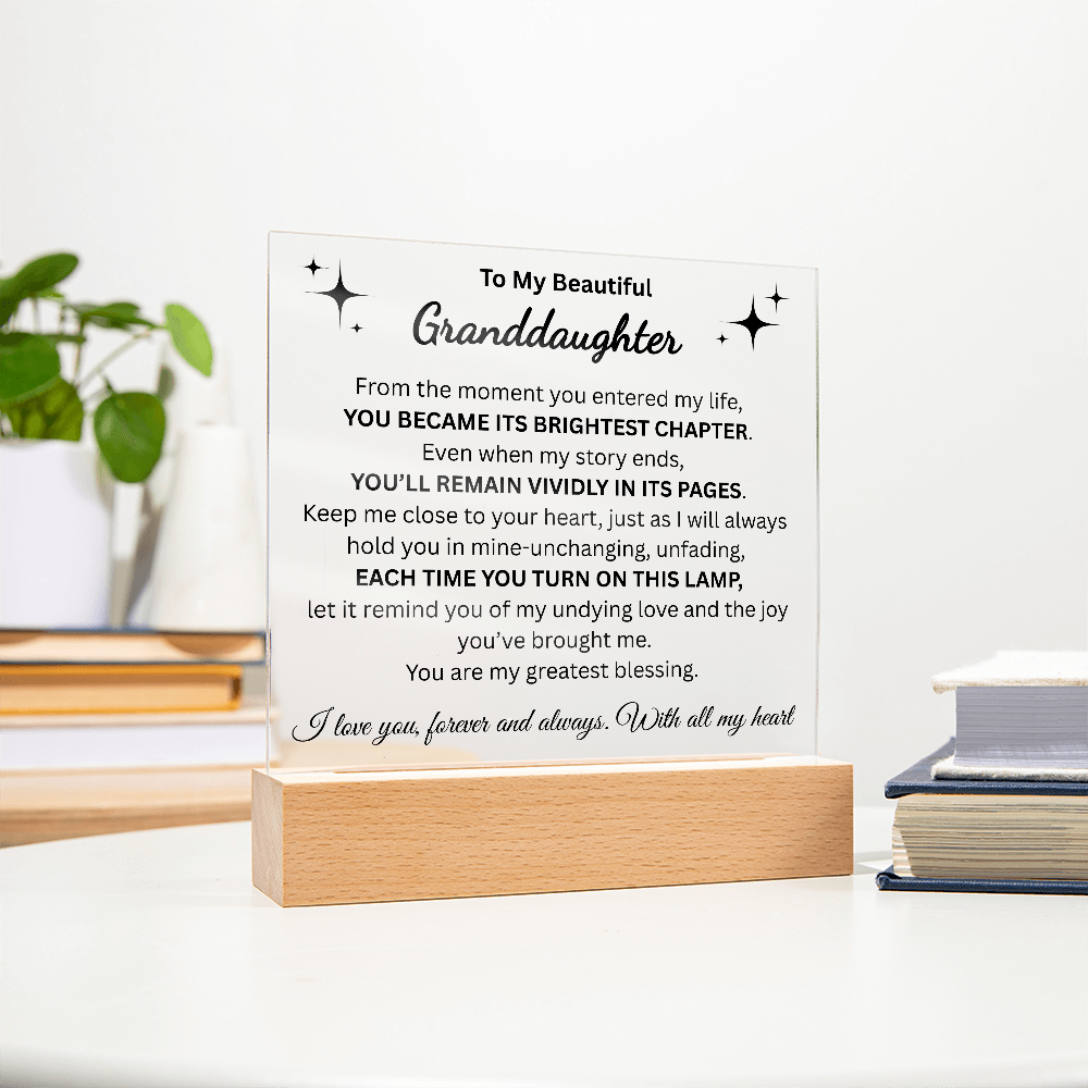 To My Beautiful Granddaughter / Forever Love