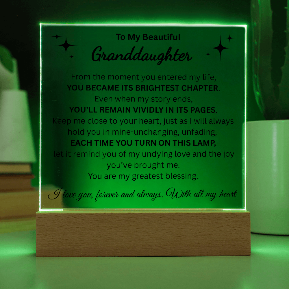 To My Beautiful Granddaughter / Forever Love