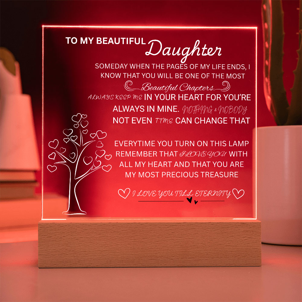 To my daughter/ Beautiful chapters